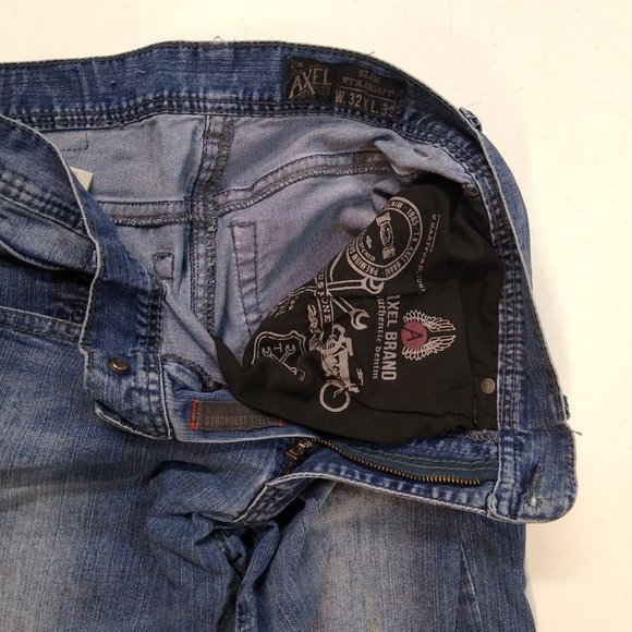 TK Axel Harwinton Low Rise Slim Straight Distressed Men 32x32 Jeans AX41005-57S - Picture 7 of 11